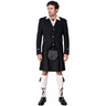 Black Modern Utility Kilt Outfit - Complete 7 - Piece Deal for Active Men - Kilt Experts