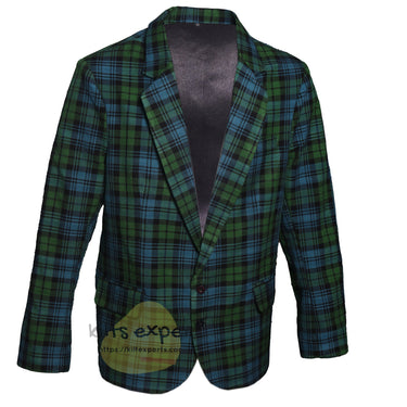 Black Watch Slim Fit Tartan Jacket (Available In Upto 85 Tartans) - Kilt Experts