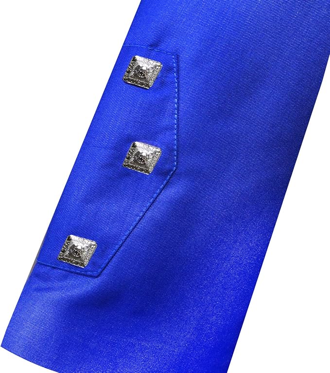 Blue Prince Charlie Jacket with 3 Button Vest | 15oz Barathea Wool - Kilt Experts