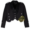 Brian Boru Irish Kilt Jacket – Black Vacuna Wool Prince Charlie Style Formal Scottish Highland Wear - Kilt Experts
