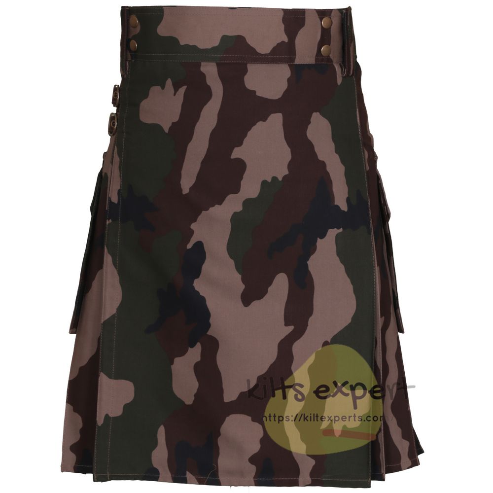 Camo Aam Piece Modern Kilt - Kilt Experts