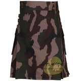 Camo Aam Piece Modern Kilt - Kilt Experts