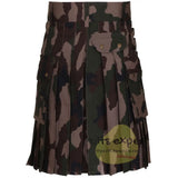 Camo Aam Piece Modern Kilt - Kilt Experts