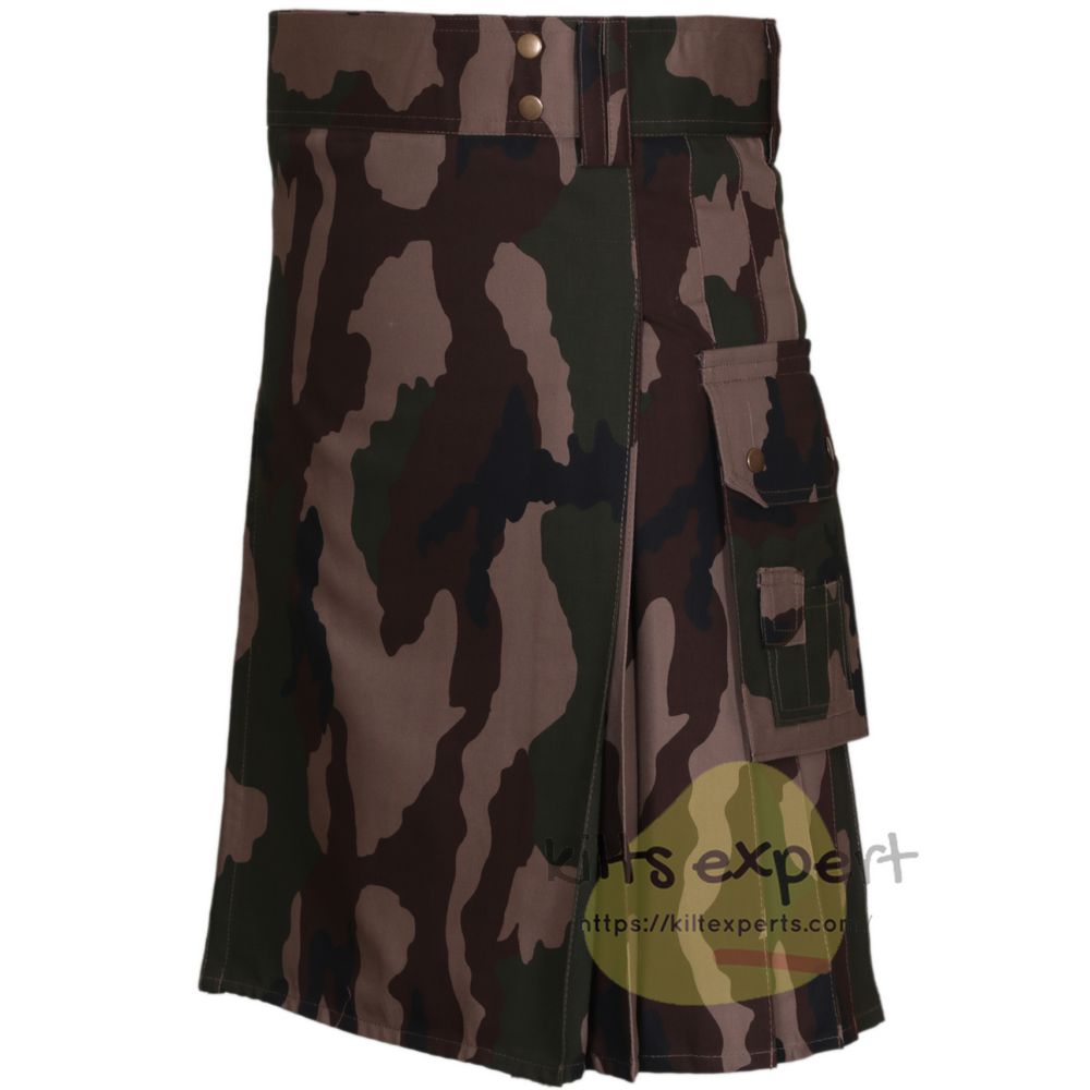 Camo Aam Piece Modern Kilt - Kilt Experts