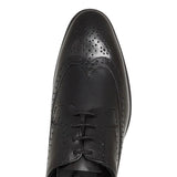 Classic Black Brogue Lace - Up – Genuine Leather Formal Shoes for Kilt Wear - Kilt Experts