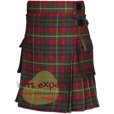 County Mayo Tartan Leather Straps Utility Kilt (Available In Many Tartans) - Kilt Experts