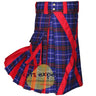 Edmonstone Tartan X Style On Front Apron Hybird Utility Kilt - Kilt Experts