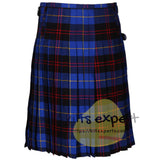 Gordon Blue Tartan Scottish Traditional Kilts – Premium 8 and 5 Yards Kilt - Kilt Experts