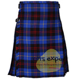 Gordon Blue Tartan Scottish Traditional Kilts – Premium 8 and 5 Yards Kilt - Kilt Experts