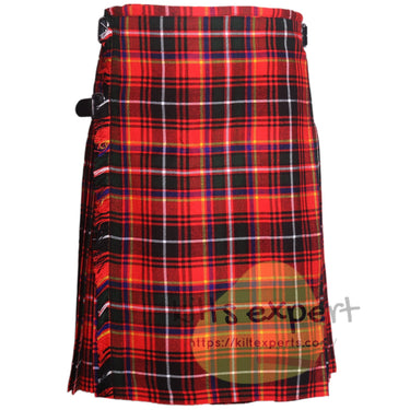 Innes Red Modern Tartan Scottish Traditional Kilts – Premium 8 and 5 Yards Kilt - Kilt Experts