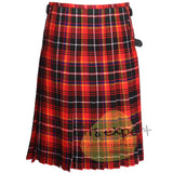 Innes Red Modern Tartan Scottish Traditional Kilts – Premium 8 and 5 Yards Kilt - Kilt Experts