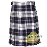 Menzies Dress Navy Tartan Traditional 8 And 5 Yards Kilt - Kilt Experts