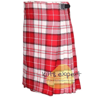 Menzies Dress Red Tartan Traditional 8 And 5 Yards Kilt - Kilt Experts
