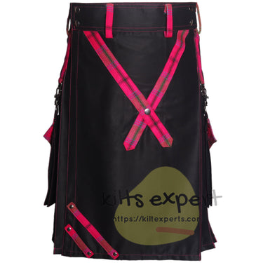 Neonbrae Hybrid Utility Kilt – Connaught Irish Tartan With Detachable Pockets - Kilt Experts