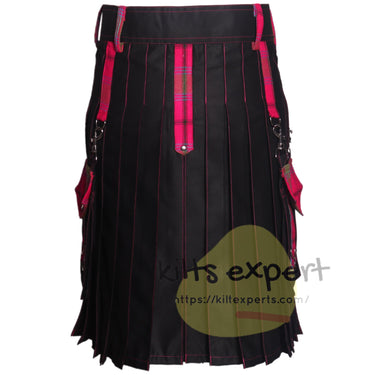 Neonbrae Hybrid Utility Kilt – Connaught Irish Tartan With Detachable Pockets - Kilt Experts