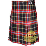 Norwegian Night Tartan 8 And 5 Yards Kilt - Kilt Experts