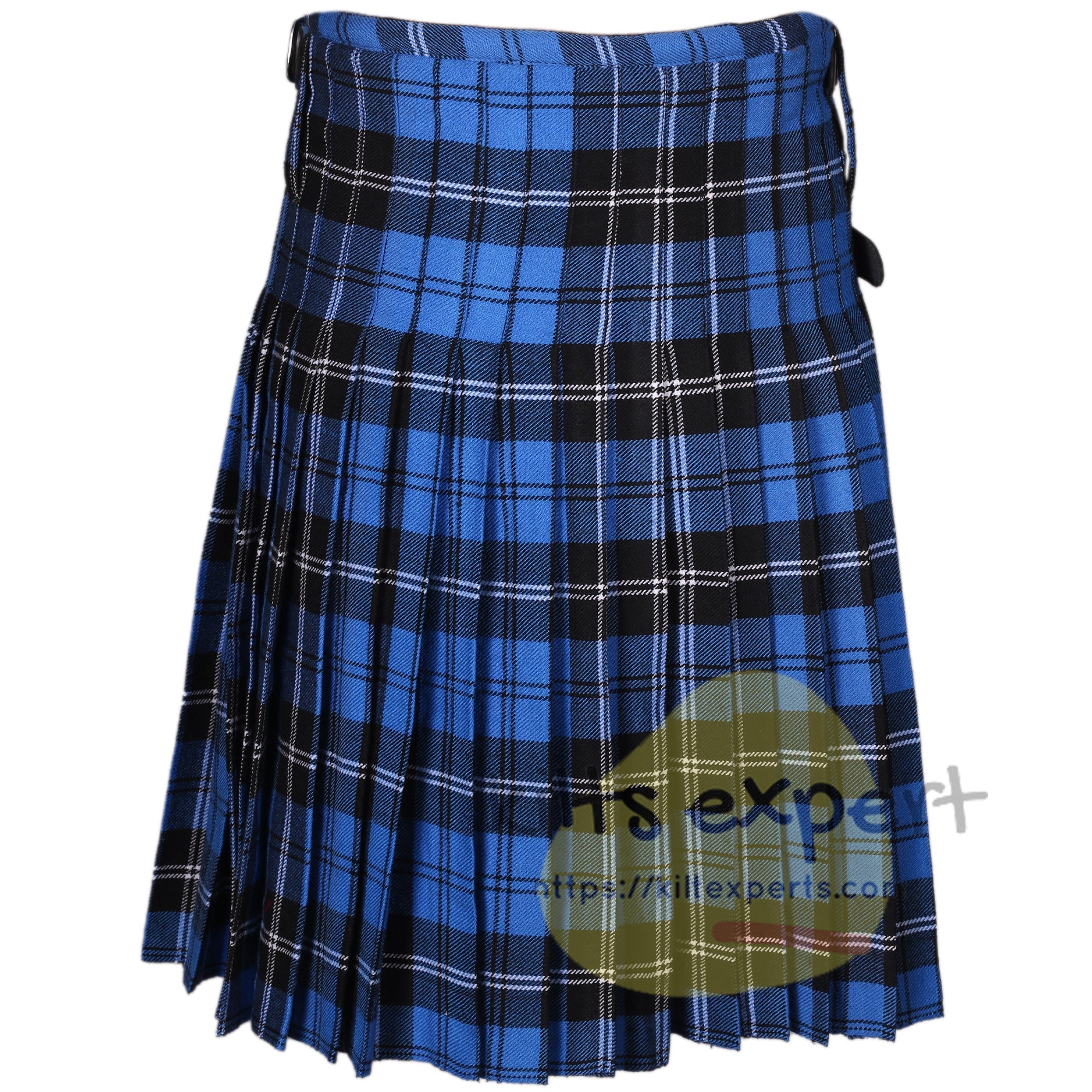 Ramsay Blue Tartan Scottish Traditional Kilts – Premium 8 and 5 Yards Kilt - Kilt Experts
