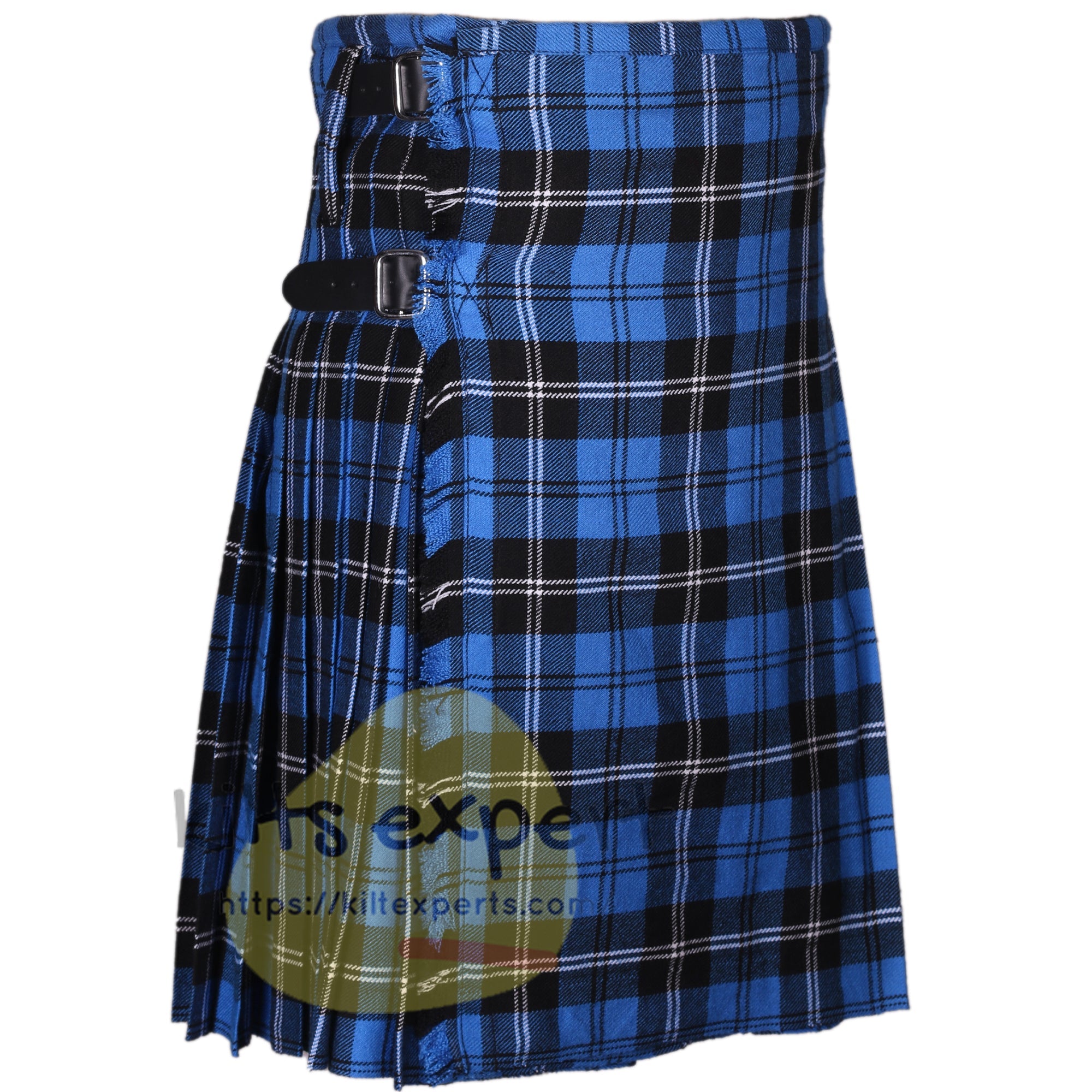 Ramsay Blue Tartan Scottish Traditional Kilts – Premium 8 and 5 Yards Kilt - Kilt Experts