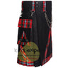 Ravencrest Hybrid Utility Kilt – Drummond of Perth Modern Tartan With Detachable Chain & Pockets - Kilt Experts