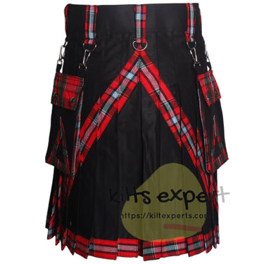 Ravencrest Hybrid Utility Kilt – Drummond of Perth Modern Tartan With Detachable Chain & Pockets - Kilt Experts