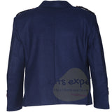Scottish Dark Blue Argyll Kilt Jacket With Vest | Wool Fabric Highland Formal Wear - Kilt Experts