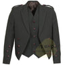 Scottish Olive Green Charlie Kilt Jacket With Vest – 15 Oz Finest Vacuna Wool Fabric With Vest Gauntlet Style Cuffs - Kilt Experts