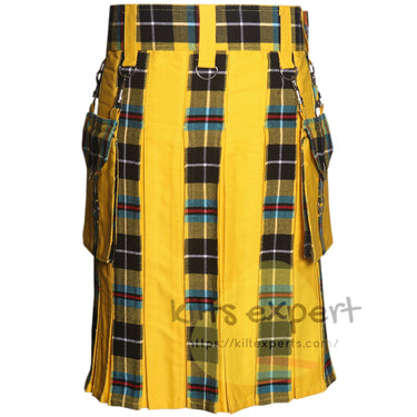 Suncrest Hybrid Utility Kilt – Cornish National Tartan With Detachable Cargo Pockets - Kilt Experts