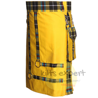 Suncrest Hybrid Utility Kilt – Cornish National Tartan With Detachable Cargo Pockets - Kilt Experts