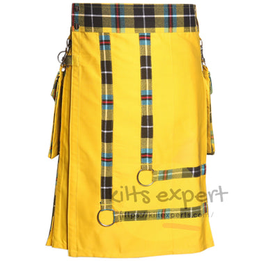 Suncrest Hybrid Utility Kilt – Cornish National Tartan With Detachable Cargo Pockets - Kilt Experts