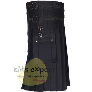 The Black Tactical Utility Kilt – Durable, Functional, and Stylish - Kilt Experts