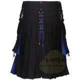 Utility Kilt Hybrid Modern 100% Cotton Jeans Kilt New For Men's - Kilt Experts