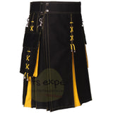 Utility Kilt Hybrid Modern 100% Cotton Jeans Kilt New For Men's - Kilt Experts