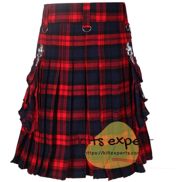 Men's Wedding 16OZ Tartan Kilt With Detachable Chain & Pockets Kilt Experts