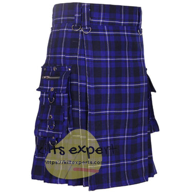 American Patriot Tartan 16Oz Utility Kilt With Stylish Pockets - Available In Many Tartans - Kilt Experts