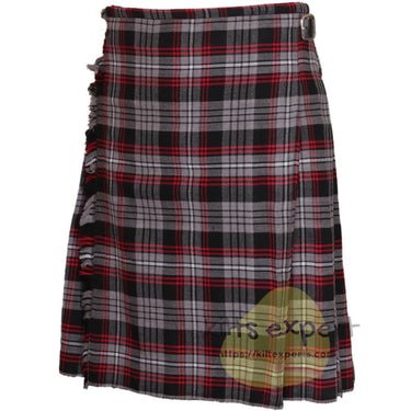Auld Lang Syne Grey Tartan 8 And 5 Yards Kilt - Kilt Experts