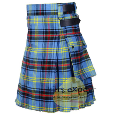 Bell Of Borders Tartan Leather Straps Utility Kilt Kilt Experts