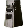 Black And Grey Wedding Fashionable Utility Kilt Kilt Experts