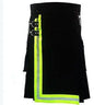 Black Cotton Fire Fighter Working Utility Kilt Kilt Experts