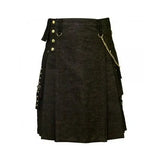 Black Denim Digital Fashion Kilt Kilt Experts
