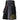 Black Genuine Cowhide Soft Leather Stud Kilt Kilt Experts