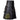 Black Genuine Cowhide Soft Leather Stud Kilt Kilt Experts