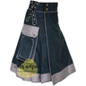 Black & Grey Utility Kilts With Two Large Pockets Kilt Experts