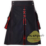 Black & Irish Ulster Tartan Hybird Kilt With New Look - Kilt Experts