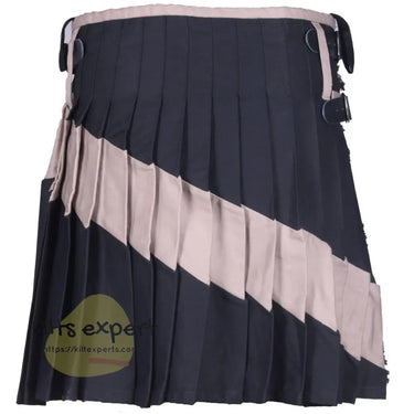 Black & Khaki Two Tone Modern Utility Kilts For Active Men Kilt Experts