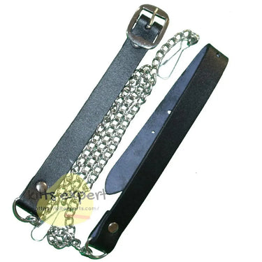 Black Leather Celtic Pin Lock Sporran Kilt Experts