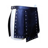 Black Leather Studs Fashionable Kilt Kilt Experts