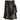 Black Men's Wedding Leather Kilt With Different Tartans In Few Pleats - Kilt Experts