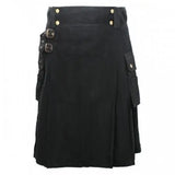Black Modern Kilt For Men Kilt Experts