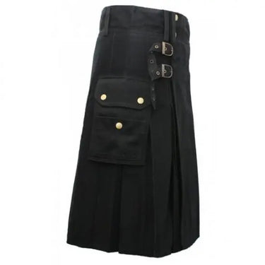 Black Modern Kilt For Men Kilt Experts