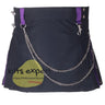 Black & Purple Hybird Women's Kilt Kilt Experts